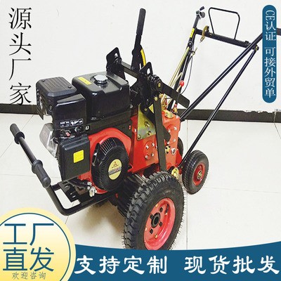 手推式起草機(jī) 汽油動力便攜草坪移栽機(jī) 自走式草坪鏟草機(jī)割草機(jī)
