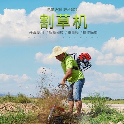 多功能家用小型背負式農用打草機園林綠化開荒除草松土汽油割草機
