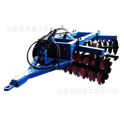 水田驅動圓盤犁 開荒中耕除草機 24片折翼圓盤耙