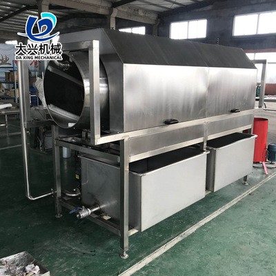 食品軟包裝袋清洗機 連續式高壓噴淋滾筒清洗機 辣條包裝袋清洗機