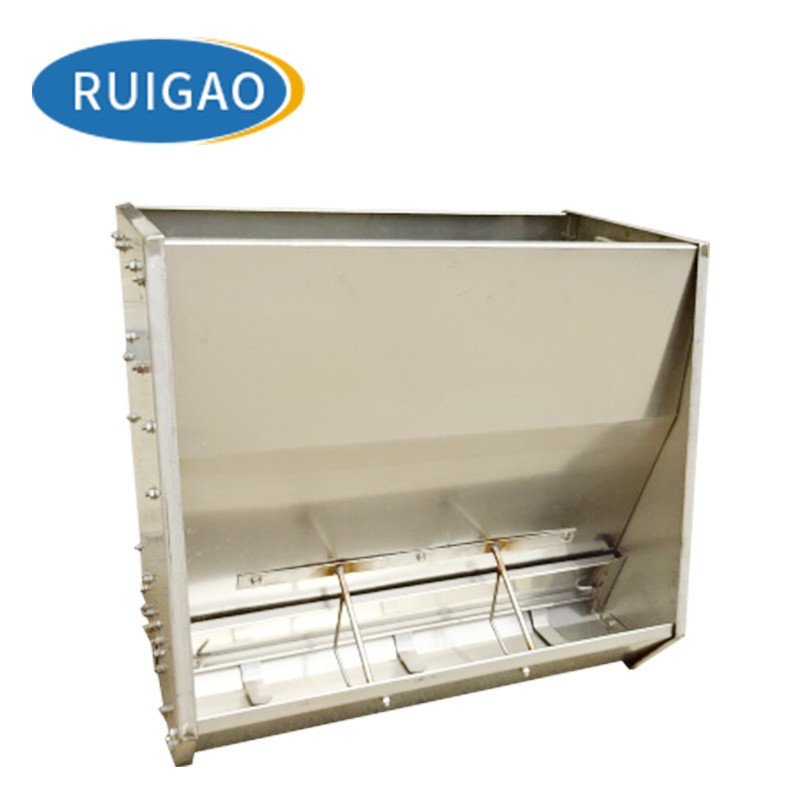 不銹鋼仔豬保育床豬料槽自動采食機小豬補料槽豬用育肥食槽