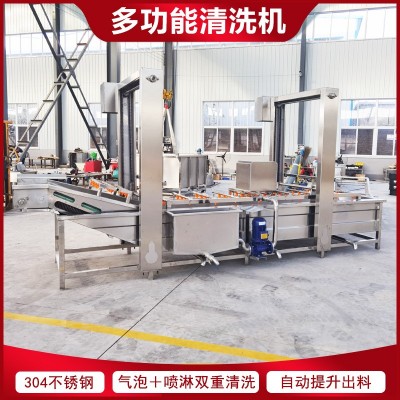 玫瑰花氣泡清洗機 桃子去毛去雜噴淋清洗機 四川菊花鼓泡清洗設備
