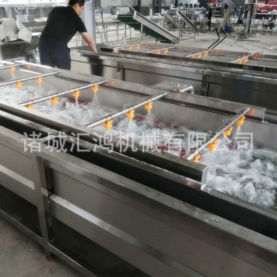 蔬菜氣泡清洗機 全自動高壓噴淋清洗機 甜玉米預煮殺青機器