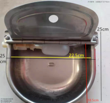 牛水碗狗碗羊不銹鋼水碗圓碗橢圓水碗浮球自動補水飲水器馬水碗