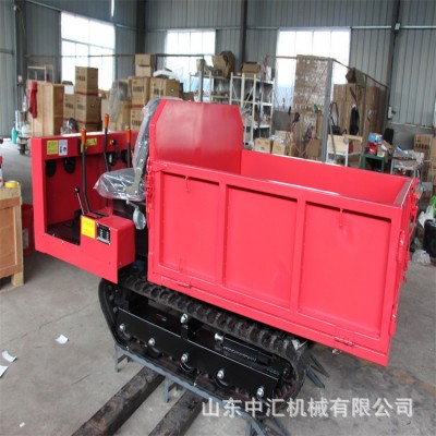 全地形液壓運輸車 液壓馬達(dá)履帶底盤行走 現(xiàn)貨水旱兩用運輸車