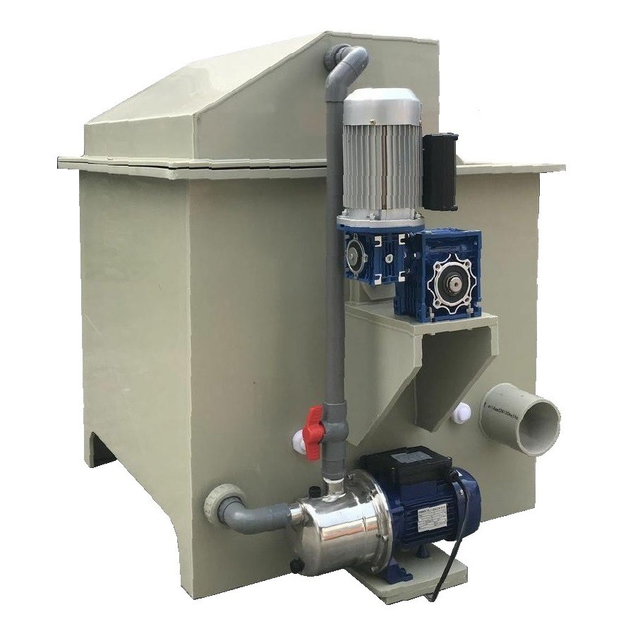 循環水養殖轉鼓微濾機水產養殖箱式自動反沖洗微濾機錦鯉魚池過濾