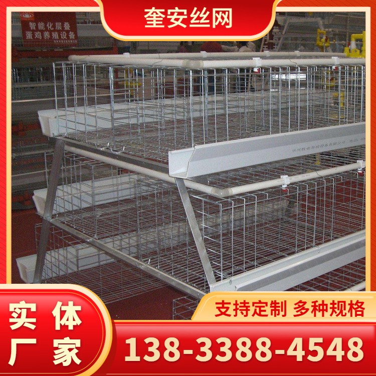 小層疊蛋雞養殖籠 立體式階梯式蛋雞籠 養殖場三層四層設備育雛籠