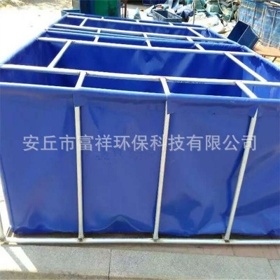 廠家定制移動水產暫養池 活動支架PVC魚池 支架水池