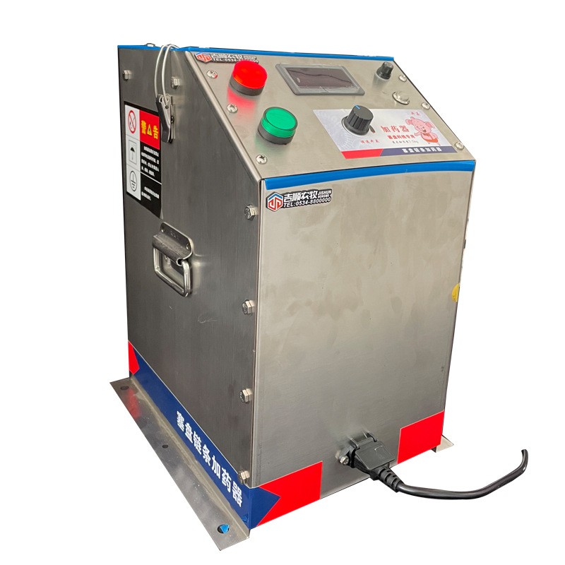 廠家供應全自動豬用喂料料線加藥器不銹鋼加藥器賽盤料線加藥器