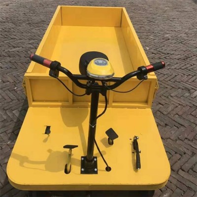 成德 不銹鋼電動(dòng)手推車 手推萬向輪電動(dòng) 拉磚用三輪平板車