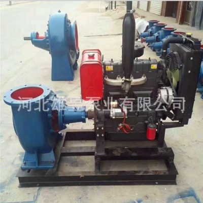 12寸臥式混流泵300HW-8農(nóng)田灌溉大流量防汛排澇泵 柴油機(jī)混流水泵