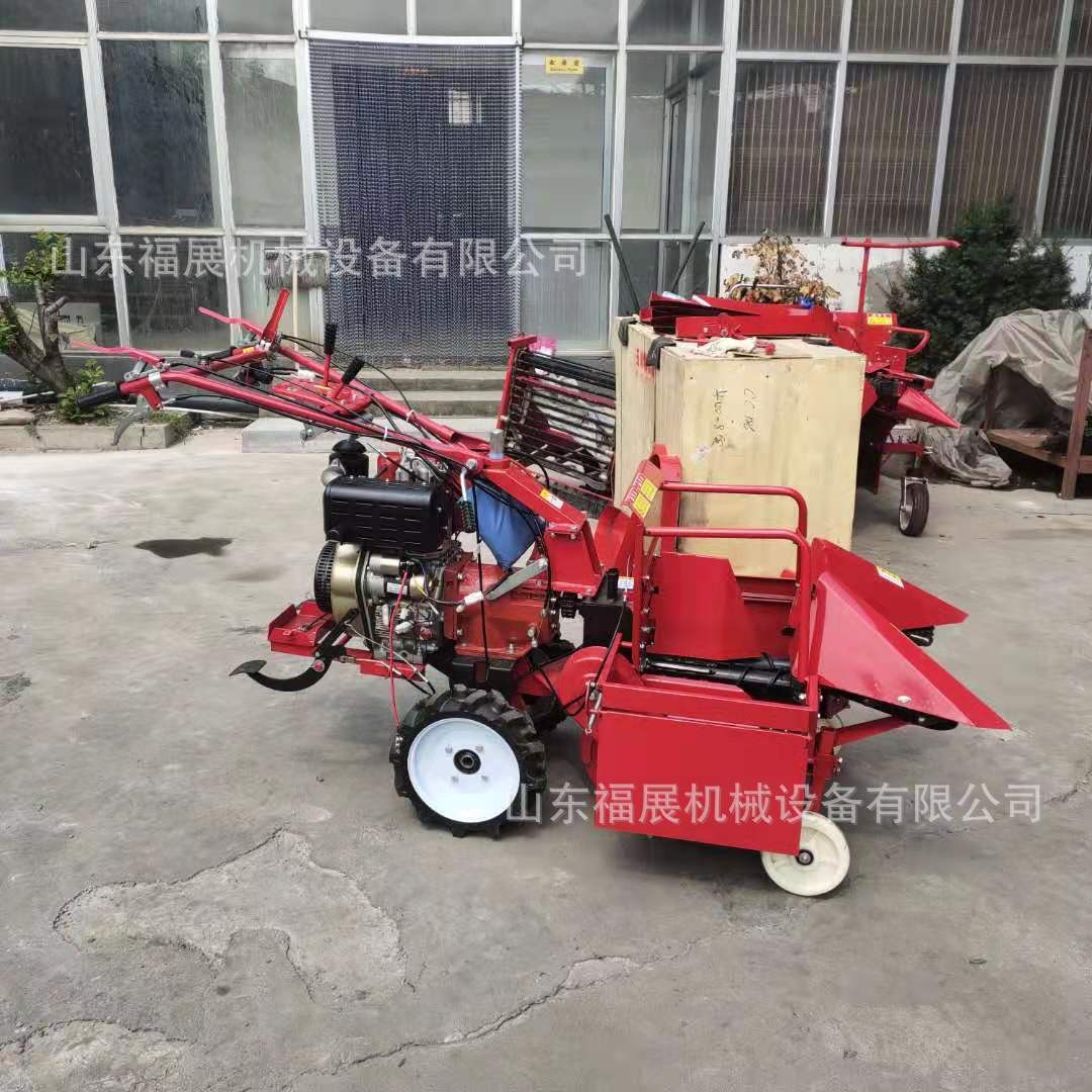 手扶拖拉機前置單行小型玉米收獲機 廠家直銷農用小型玉米收獲機