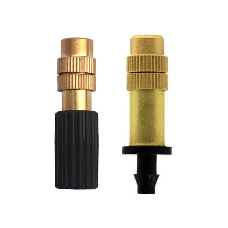 可調銅霧化噴頭自動澆花澆水器滴灌噴頭花園灌溉系統大棚降溫灑水
