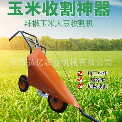 新款牧草秸稈收割機 單行手推式甘蔗玉米割曬機 田園高效割稻機