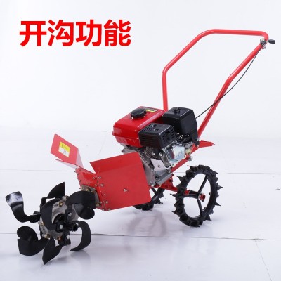 農(nóng)用機械小型多功能宗申柴油開溝機汽油新式微耕機旋耕機挖溝神器