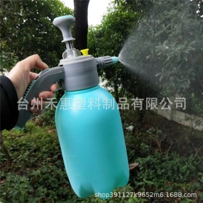 塑料噴霧器 2L氣壓澆花噴水壺 馬卡龍粉藍(lán)系灑水噴霧壺