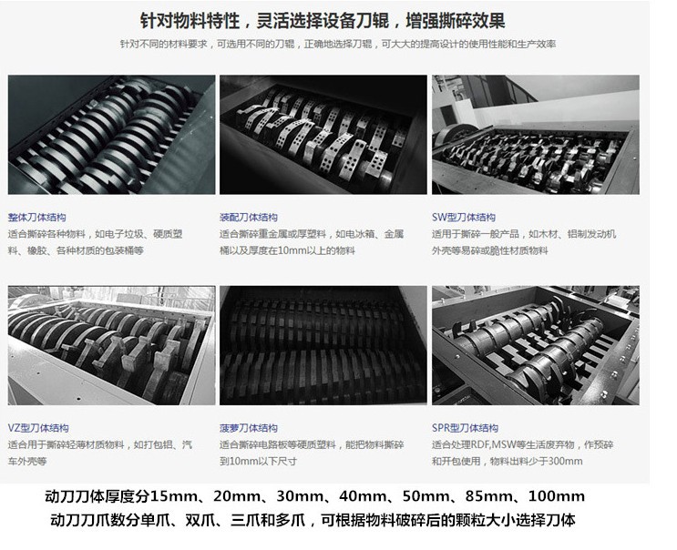撕碎機刀體結(jié)構(gòu)