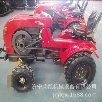 農場小四輪旋耕機12迷你拖拉機犁地松土除草拖拉機二驅單缸拖拉機