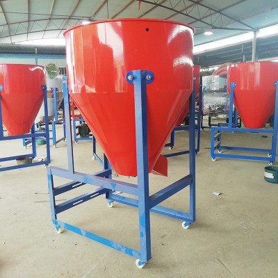 立式不銹鋼飼料混合機 玉米拌種機 220V養殖飼料粉末攪拌機