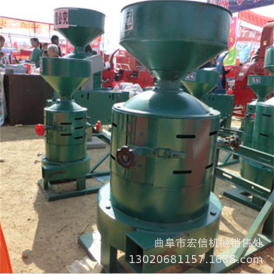 高粱谷子去皮碾米機 家用小型脫殼打米機 電動砂輥式糙米碾米機