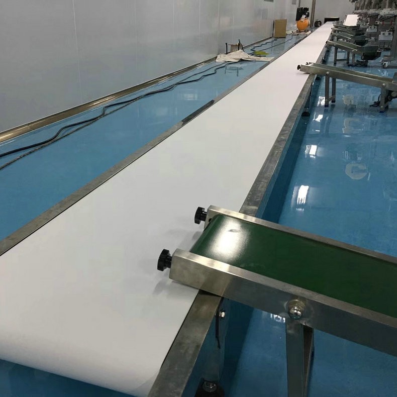 食品水平皮帶輸送機 工業升降皮帶輸送機 皮帶爬坡分揀輸送機