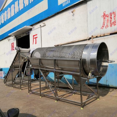 連續(xù)式毛豆清洗機(jī) 滾筒清洗機(jī)高壓清洗干凈量大 毛豆莢加工機(jī)械