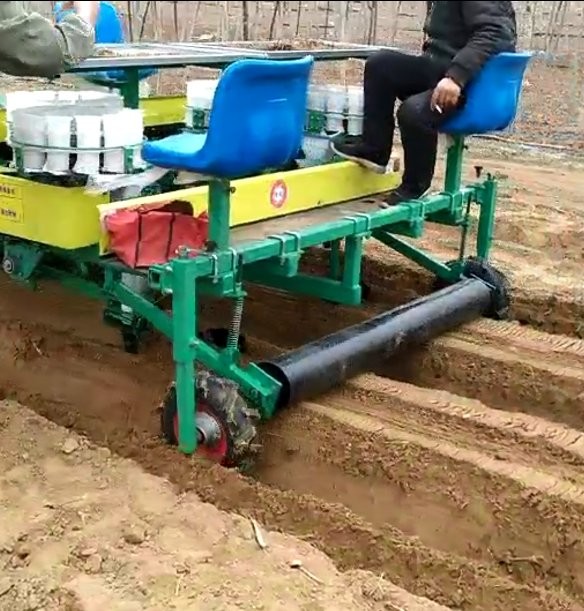 娃娃菜移栽機 一機多用 牽引式栽苗機 拖拉機牽引