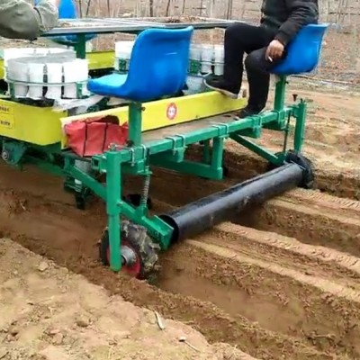 娃娃菜移栽機 一機多用 牽引式栽苗機 拖拉機牽引