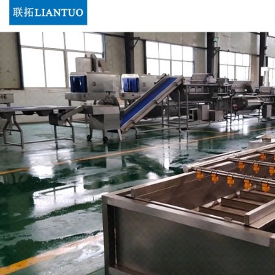 廠家直銷中央廚房蔬菜清洗機果蔬清洗成套設(shè)備凈菜加工清洗流水線
