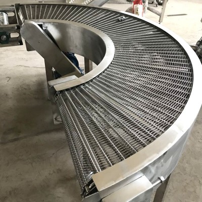帶式輸送機設備 90度網帶輸送轉彎機 180°轉彎輸送機流水線