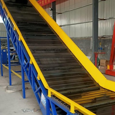 廠家定制鏈板輸送帶 煤炭上料提升機傳輸設備重型扣板輸送機