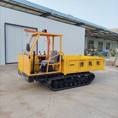 果園農(nóng)用履帶運(yùn)輸車 山地丘陵爬山虎車 工程4噸全地形自卸爬山王