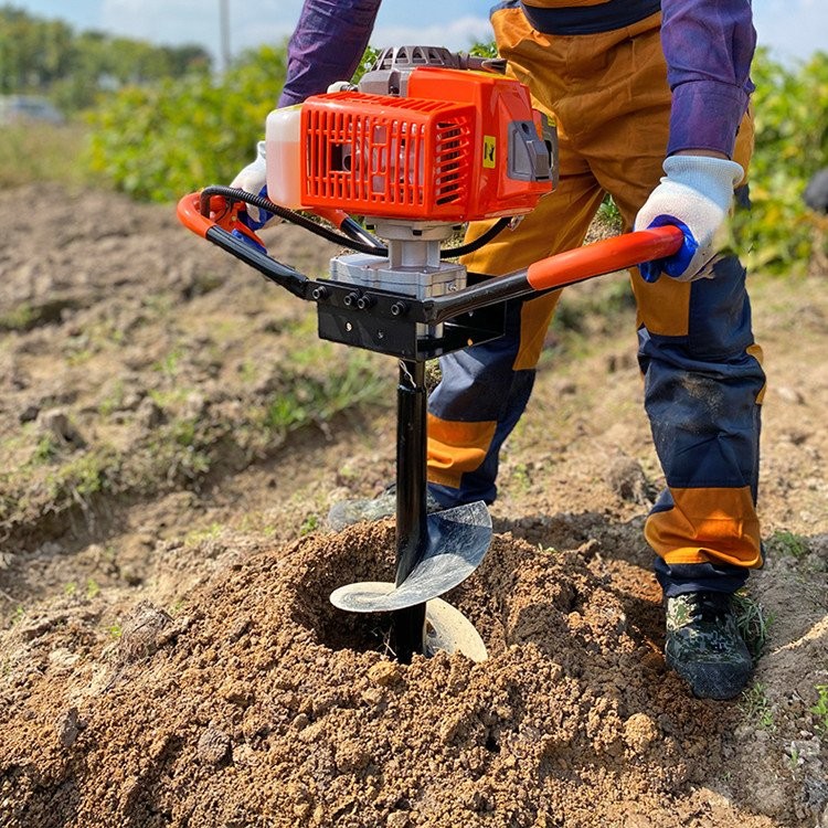 汽油挖坑機 植樹打坑機 福澤盛達牌圍欄立柱地鉆