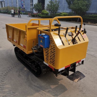 爬山虎運輸廠家山地果園農用手扶履帶運輸車全地形履帶運輸車