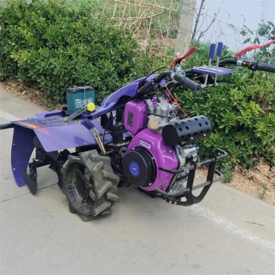 果園農(nóng)田手推微耕機(jī) 四驅(qū)12馬力后旋耕機(jī) 水冷八馬力開(kāi)溝犁地機(jī)