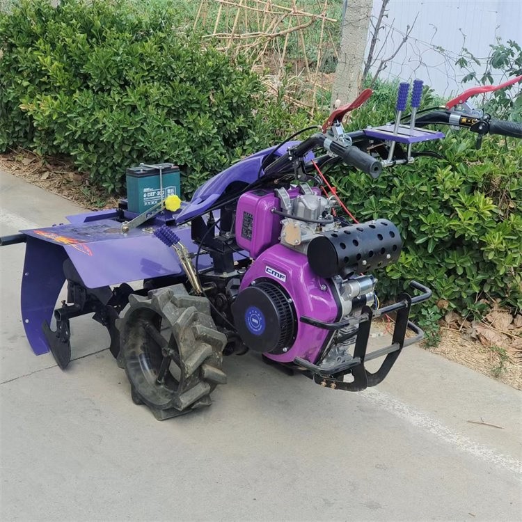 果園農田手推微耕機 四驅12馬力后旋耕機 水冷八馬力開溝犁地機