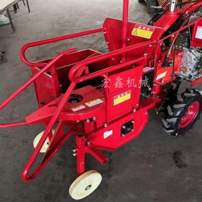 手扶拖拉機前置玉米收獲機 魯科單壟收棒子機