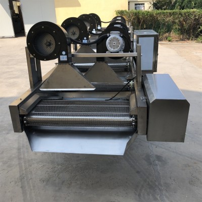 辣椒翻轉式風干機 包裝袋表面除水風干機 果蔬清洗風干流水線