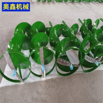 雙葉合金小型電動大功率挖坑機配件 螺旋打樁機 植樹機地鉆鉆頭