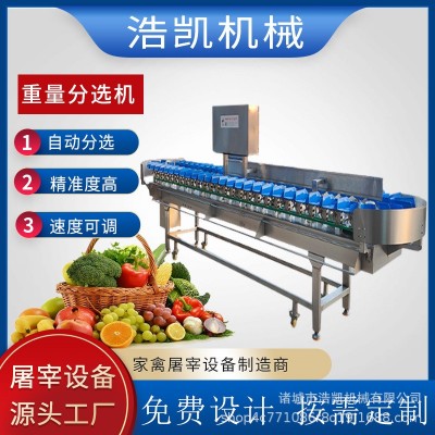 蘋(píng)果分選機(jī)百香果重量分級(jí)機(jī)橙子獼猴桃電腦不銹鋼選果機(jī)