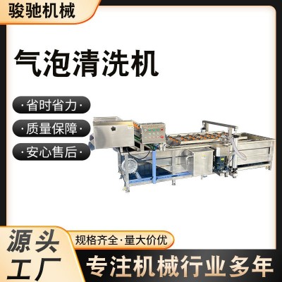 廠家直供果蔬氣泡清洗機(jī)水果蔬菜清洗設(shè)備預(yù)制菜凈菜 洗菜機(jī)器
