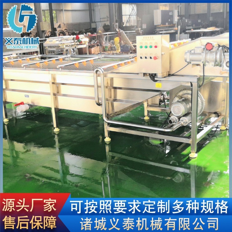 玉米段氣泡清洗機設備 全自動豌豆粒清洗線 果蔬噴淋式清洗設備