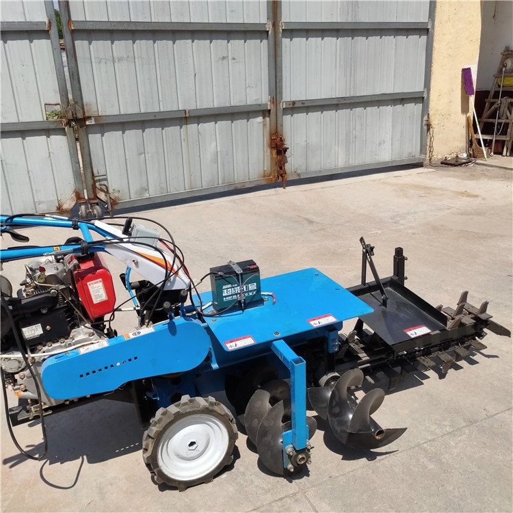 宇諾 192F鏈條式自來(lái)水管道挖溝機(jī) 鏈條開(kāi)溝機(jī) 山藥種植刨溝機(jī)