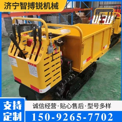 農用履帶運輸車山地果園小型履帶爬山虎廠家 5噸全地形履帶自卸車