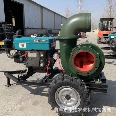 拖車款10寸抽水泵 應急抗旱抽水泵 出水量780立方 工程排水泵