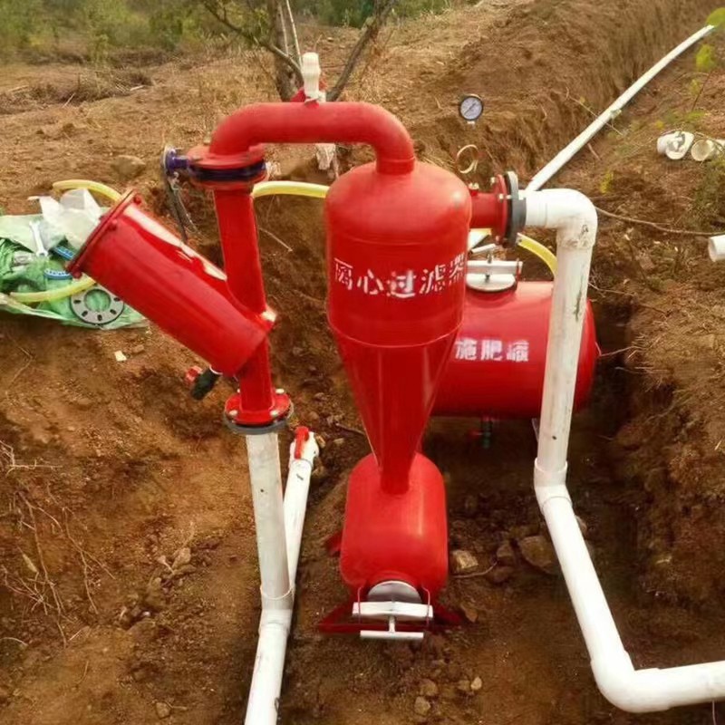 離心砂石過濾器灌溉首部過濾系統水肥一體化自動反沖洗鋼制過濾器