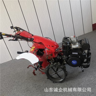 柴油款小型手扶式田園四驅(qū)微耕機(jī) 誠企常年批發(fā)農(nóng)用開溝回填培土