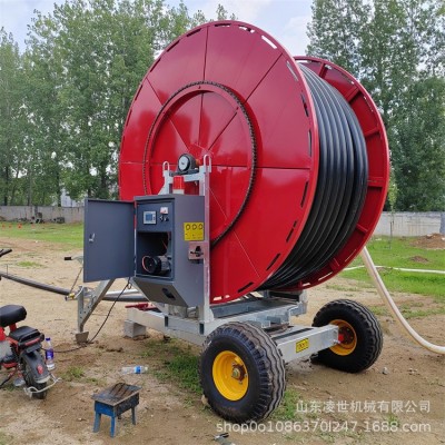 絞盤式噴灌機(jī) 澆地神器灌溉設(shè)備 大型多噴頭全自動(dòng)移動(dòng)式噴灌澆地