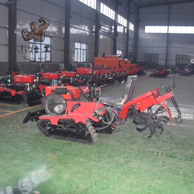 座駕式果園管理履帶微耕機(jī) 小壯工開(kāi)溝施肥回填一體旋耕機(jī)xg-35