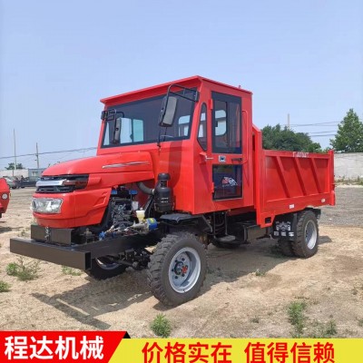 程達(dá) 崎嶇道路爬坡王四驅(qū)農(nóng)用車(chē) 拉毛竹六輪四缸拖拉機(jī)